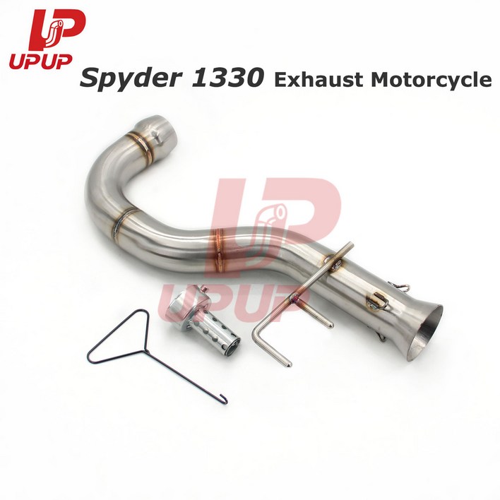 캔암 스파이더 F3 1330 스파이더-1330 배기 튜브용 바이크 오토바이 미드 파이프 모토크로스 이스케이프 모