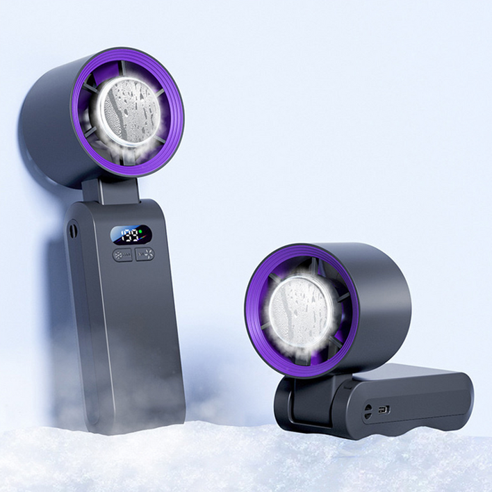 라움포레스트 바람조절 LED 휴대용 탁상용 목걸이 핸디 미니 선풍기 손풍기