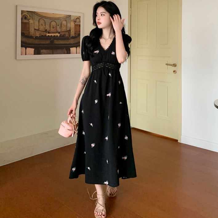 D1155 마넬브 빅사이즈 여름 롱원피스 44110