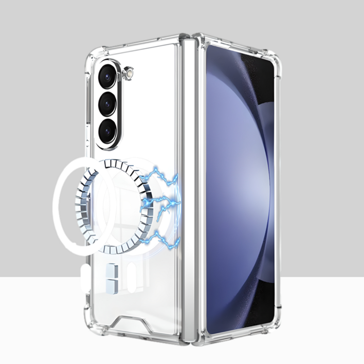 초자력 Z폴드 맥세이프 투명 범퍼 케이스 2배자력 2600G