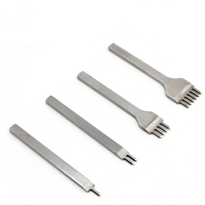 가죽 타공 바느질 천공 치즐 오울 그리프 목타, 1개