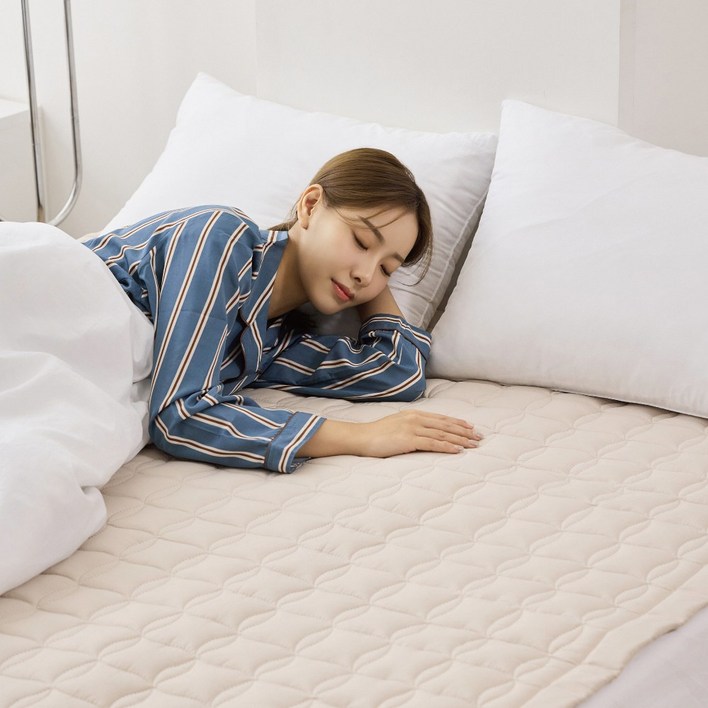 한일의료기 26년형 워셔블 전자파없는 전기장판, 2인용 더블 150x200cm, 허니베이지