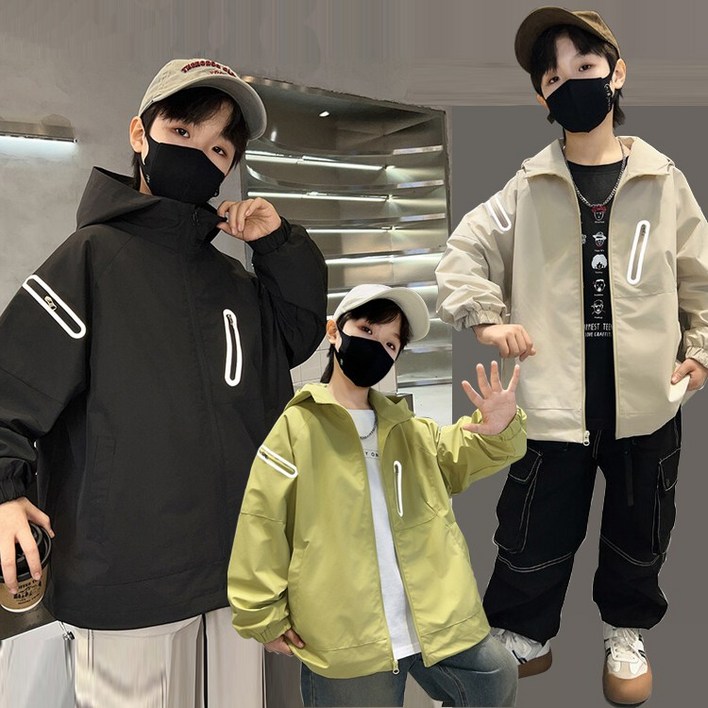 밀크봉봉J.PRINCESS 봄 가을 남아 야광 후드집업 바람막이 점퍼 밀크봉봉J.PRINCESS 봄 가을 남아 야광 후드집업 바람막이 점퍼