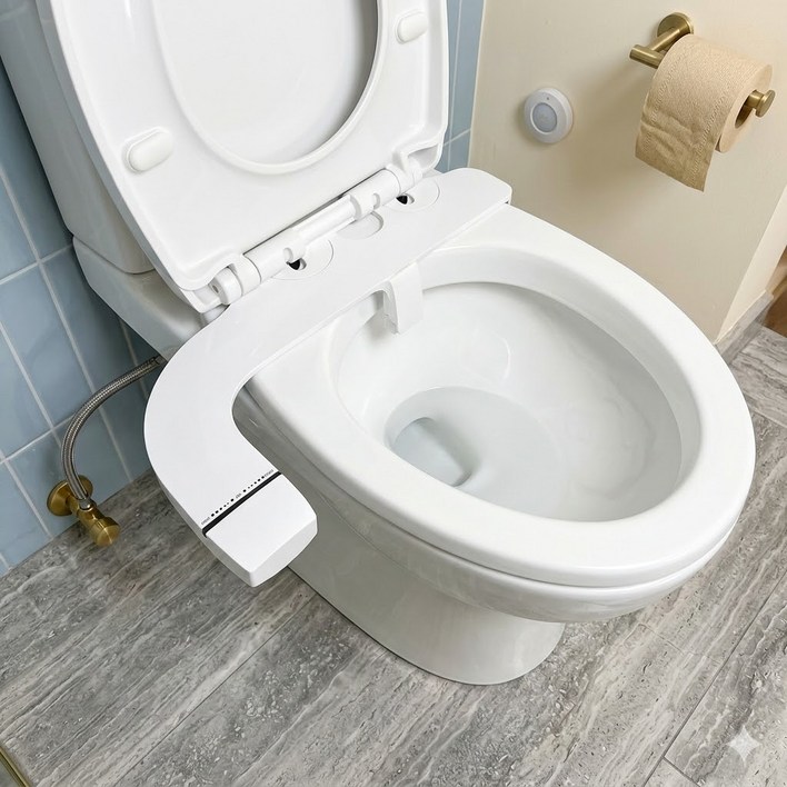 슬림 다이얼 기계식 전기없는 비데, 고객 설치, 슬림형