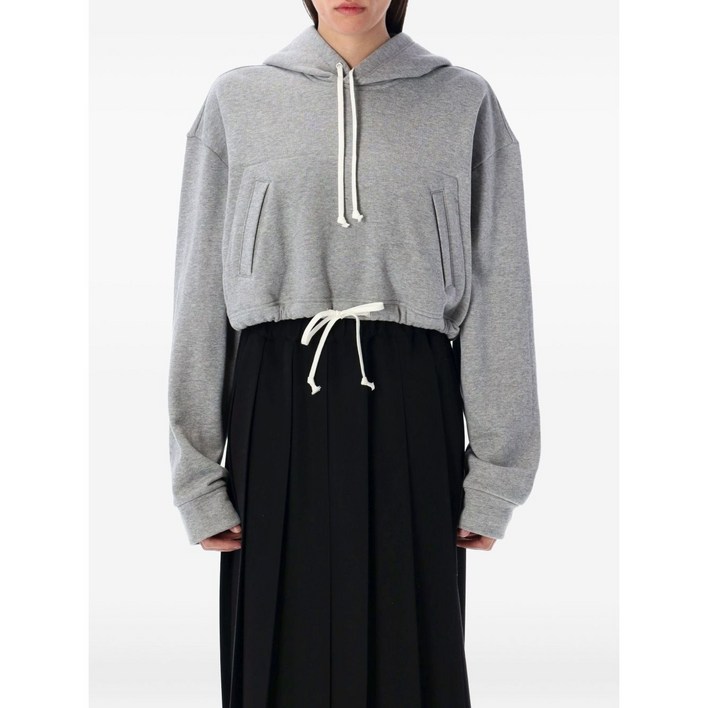 꼼데가르송걸 드로스트링 헴 후디