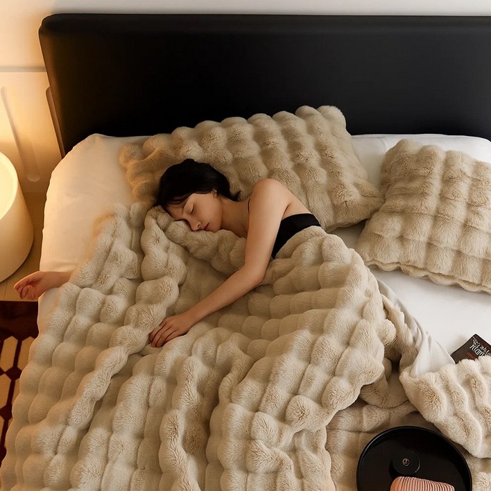 Mayho  양면 극세사담요 포근한 밍크담요 대형 블랭킷 겨울용