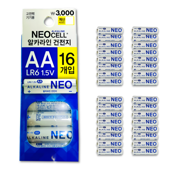 네오셀 알카라인 건전지 AA LR6