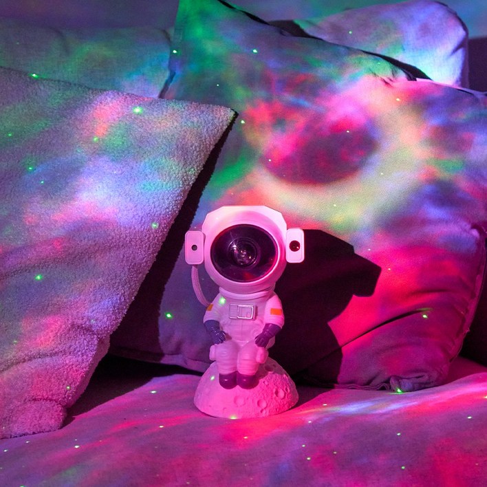 스밀비 우주인 우주 비행사 블루투스 스피커 집들이선물 오로라 무드등 우주비행사무드등