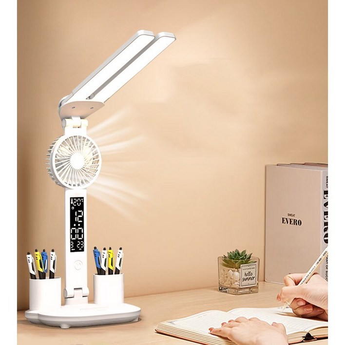 DS 멀티 LED 스탠드 블루라이트 차단 선풍기 내장