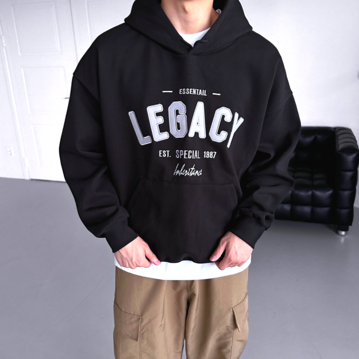 남자 레가시 오버핏 합포 스웻 후드티 (6361-1)