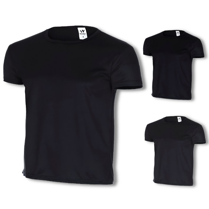 111 윈어블 무지 운동용 반팔티 머슬 근육핏 헬스 남녀공용 티셔츠