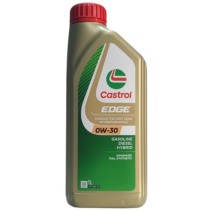 캐스트롤 엣지 SP C2C3 0W30 금색 1L 1개 가솔린 디젤 하이브리드 100 합성 엔진오일 MB 229.51 BMW LL19 FE 업그레이드 신제품