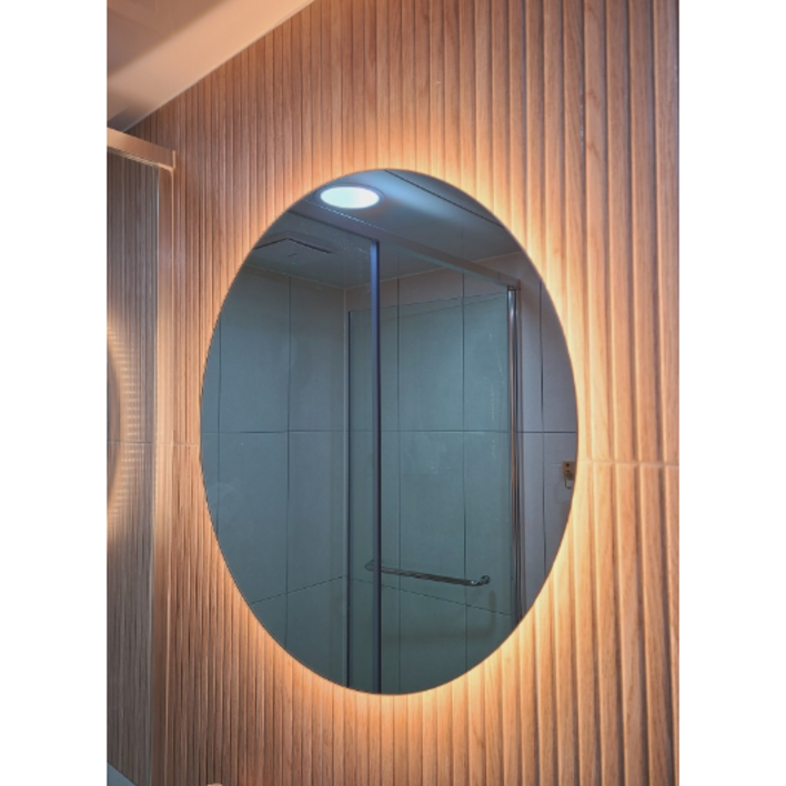 LED 원형 500, 600, 700, 800, 간접 조명 미용실 화장대 욕실 인테리어 세면대 거울 벽거울 벽면 주문 제작