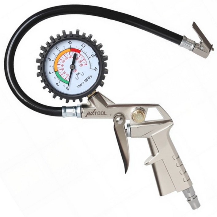 자동차 타이어 게이지 공기주입기 건타입 타이어 바람