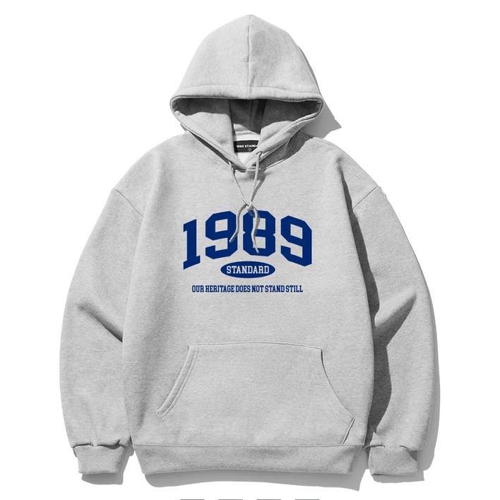 국내정품1989스탠다드 후드티 그레이 멜란지화이트 블랙 네이비