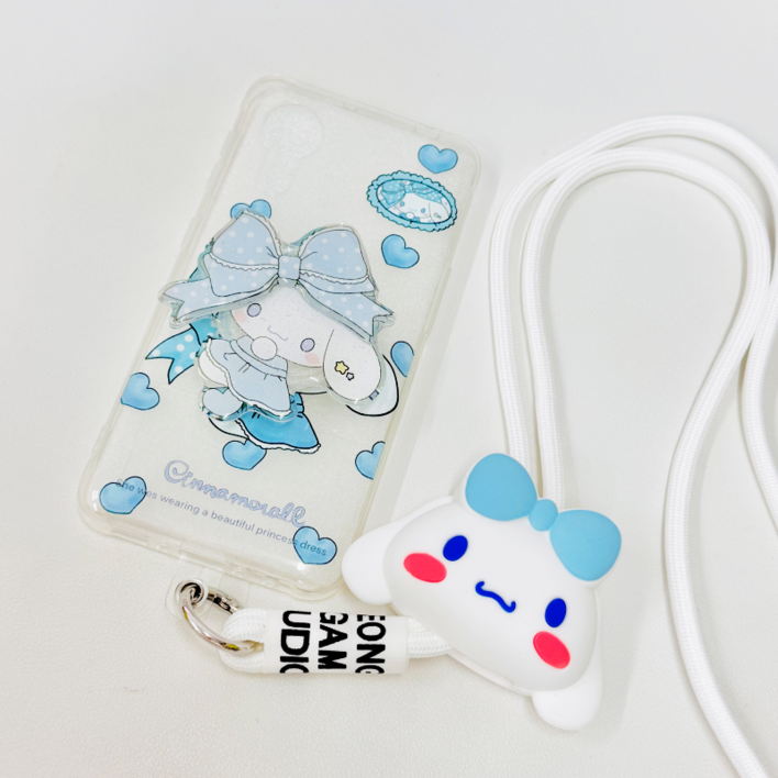 키즈 ZEM폰 XCOVER5 여아 시나모롤 강아지 캐릭터 스마트톡 줄스트랩 갤럭시 엑스커버5 케이스