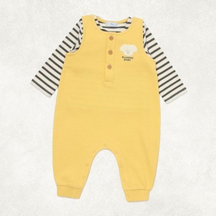 편하고 활동적인 블루독베이비 YE도기 와플 우주복45A7067507 출산 선물, 백일 돌 선물