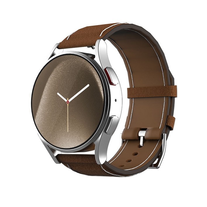 아이메이드잇 갤럭시워치 호환 모던 가죽밴드 스트랩, 브라운, 1개 아이메이드잇 갤럭시워치 호환 모던 가죽밴드 스트랩, 브라운, 1개
