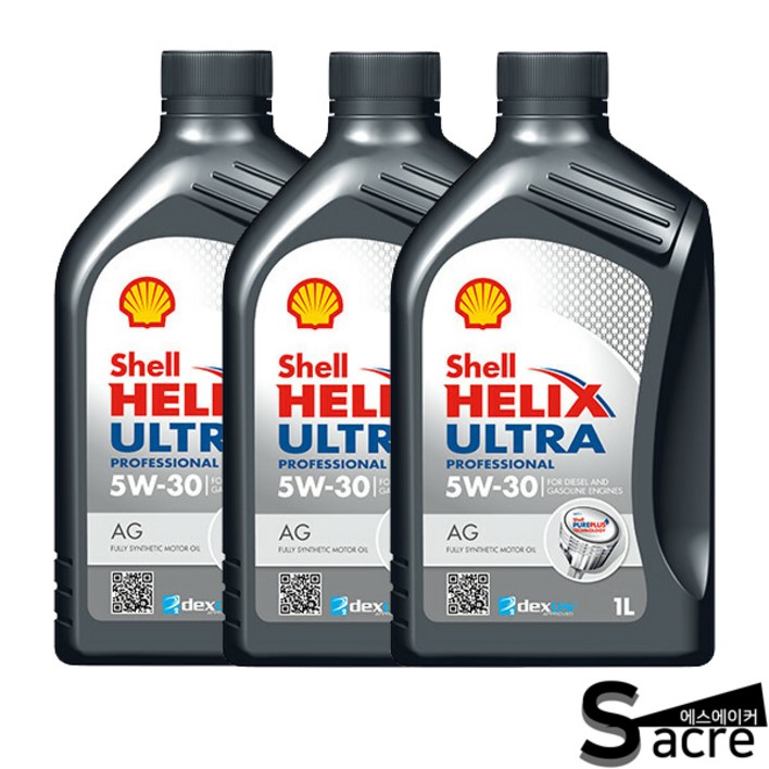 쉘 Shell Helix Ultra PRO.C3 AG 5W30 엔진오일 1L, 1L, 5w30, 1개