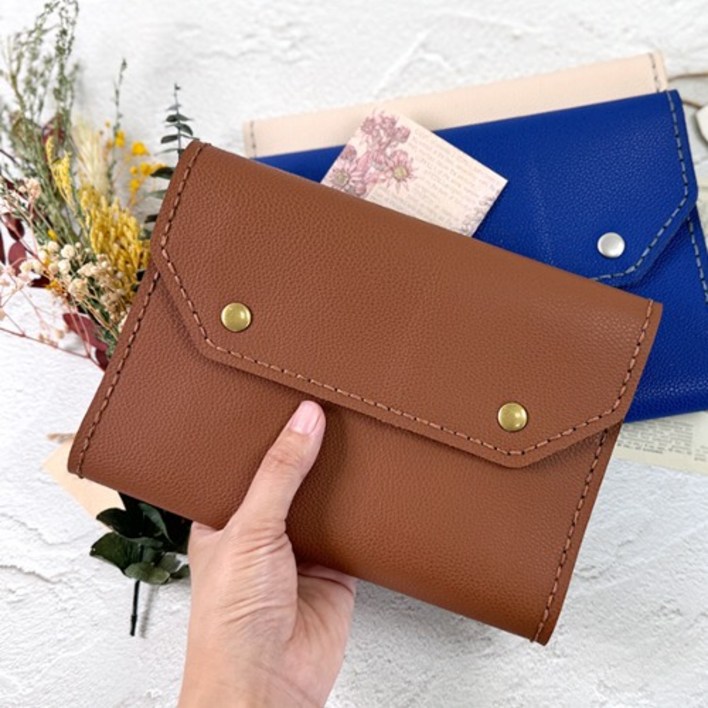 가죽 클러치 다이어리 만들기 1인용, 3종 택 1