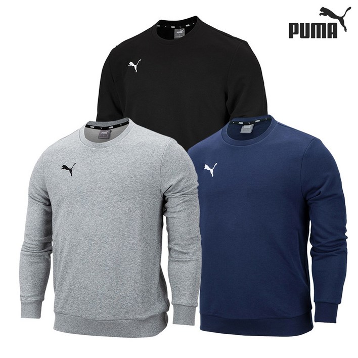 푸마(PUMA) 팀골23 캐쥬얼 크루 맨투맨 라운드 긴팔 티셔츠 푸마맨투맨