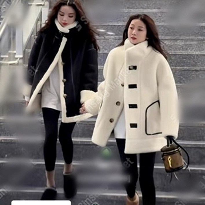 리버시블 후리스 무스탕 반코트