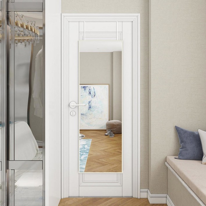 문에거는 전신거울 벽걸이 세로 웨이브 문걸기 문짝 고화질 스탠드거울 매장 없음