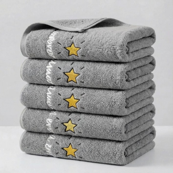 상덕 수건 고급 호텔수건 먼지없는 무형광 부드러운 타올