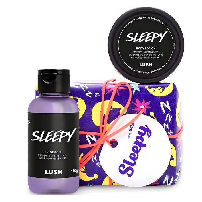 러쉬 슬리피 바디로션  샤워젤 선물세트