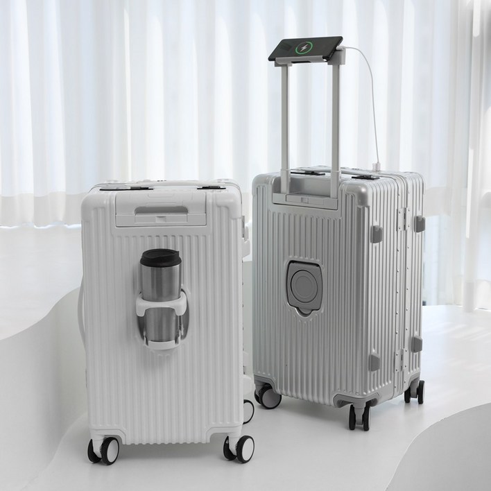 판매자특가 베르지아 확장형 하드캐리어 기내용캐리어 무게측정 USB충전 앞포켓 20인치 24인치 28인치