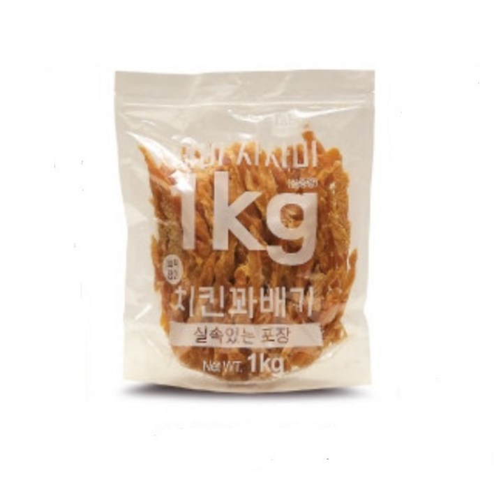 테비사사미 치킨꽈배기 1kg 강아지 간식 대용량 1kg
