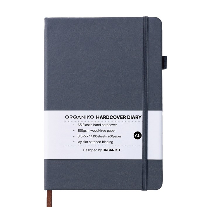 오가니코 A5 하드커버 스크랩 만년 다이어리