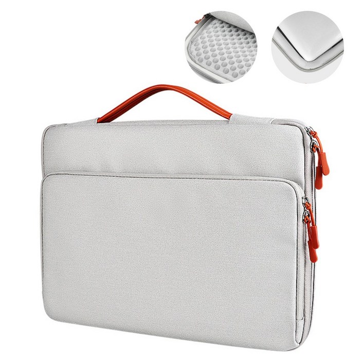 더반디 360도 아이언 쉴드 노트북 가방, 1개, 라이트 그레이