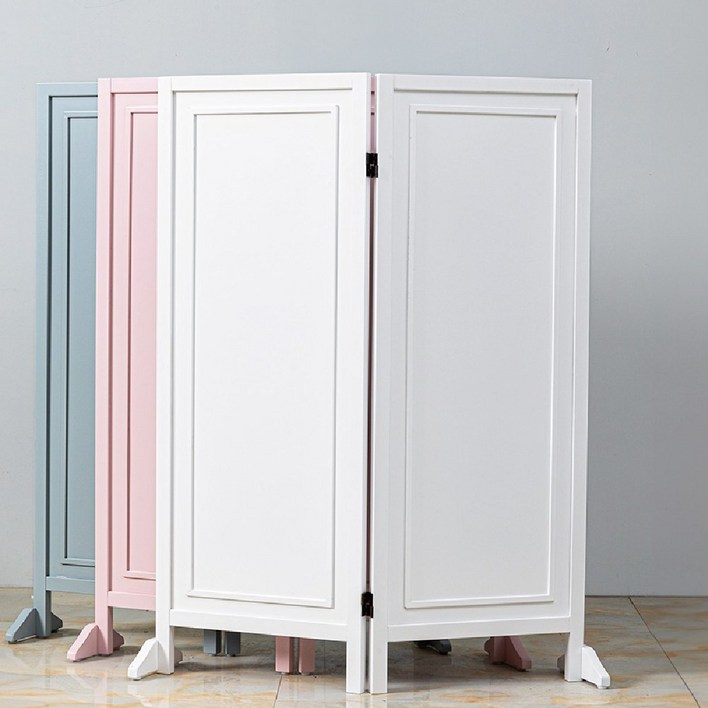 심플리스 웨인스 미니 2단 가벽 낮은 파티션 가림막 원목 이동식 접이식 인테리어