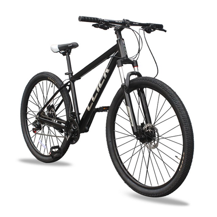 알루미늄 시마노 24단 MTB 자전거 유압식디스크브레이크 클릭 토브27.5D 2세대, 유광블랙미조립, 1개, 180cm
