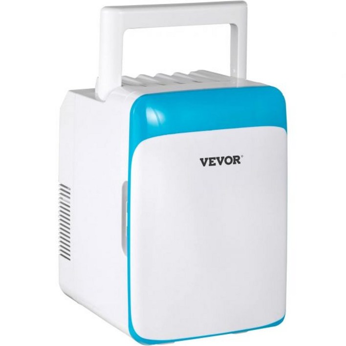 VEVOR 미니 냉장고 침실 사무실 카보트 기숙사 스킨케어 화장품을 위한 10리터12캔 ACDC 휴대용 쿨러 워머 경량 미용