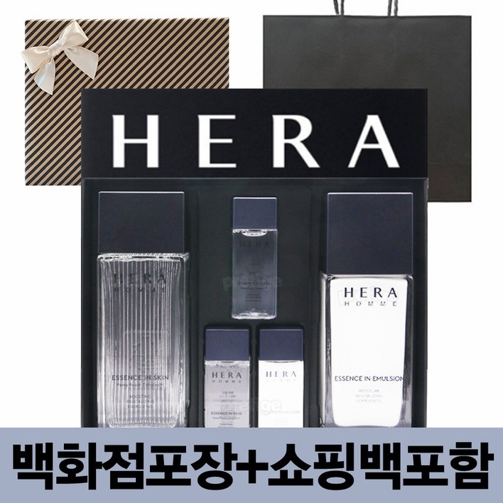 정품 헤라 옴므 에센스 베이직 스페셜 2종 세트 남성 스킨 로션 (선물포장+쇼핑백 증정)
