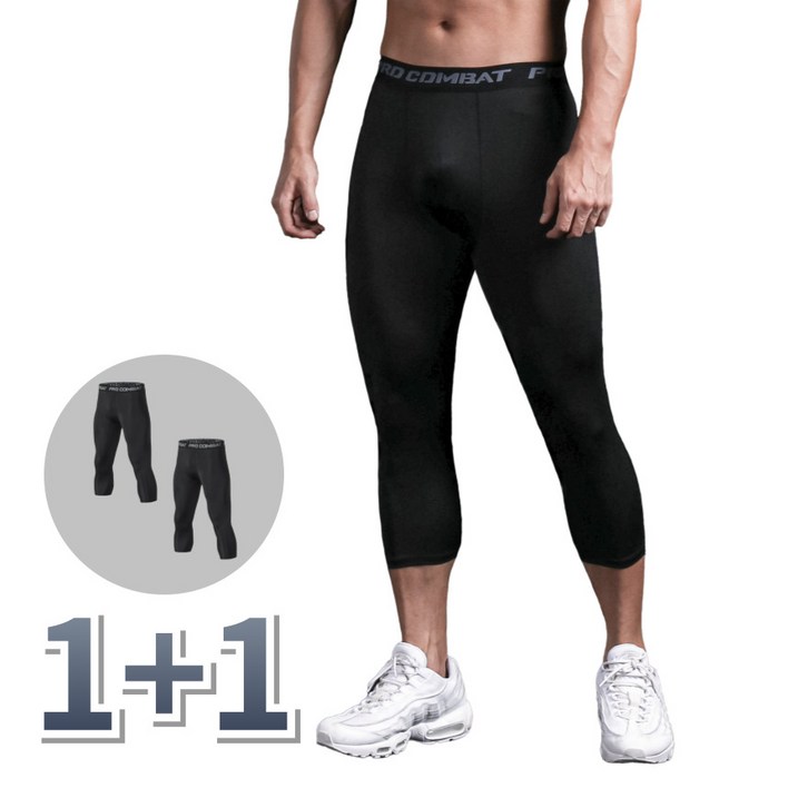 [1+1] SupplyPro 남자 7부 스포츠 레깅스