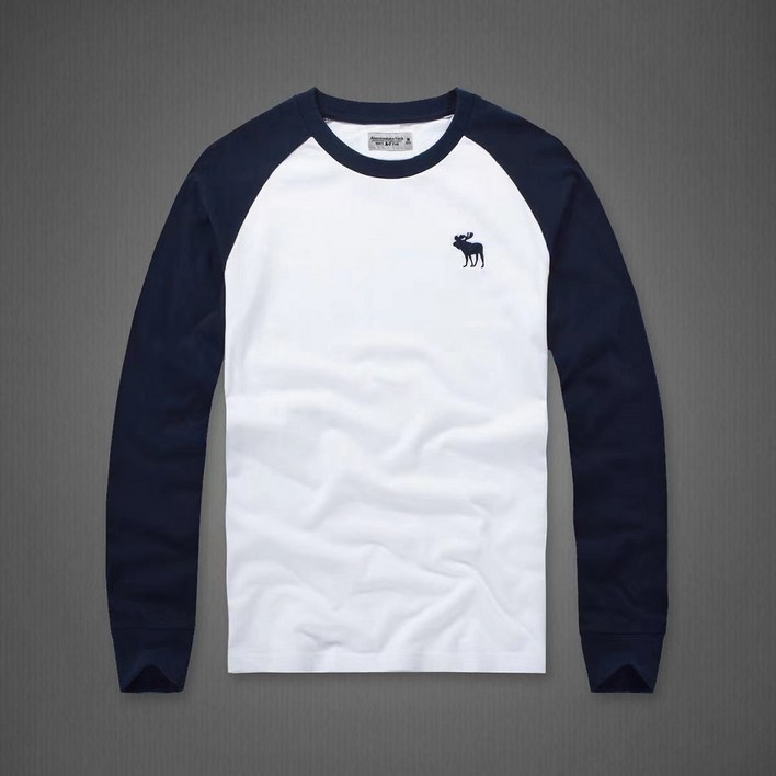 HOLLISTER 남성 긴팔 라운드넥 캐주얼 티셔츠