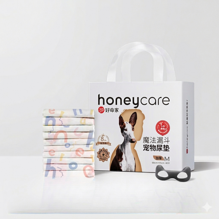 허니케어 프리미엄 반려동물 배변패드 강아지 고흡수 소변패드 고양이 겸용