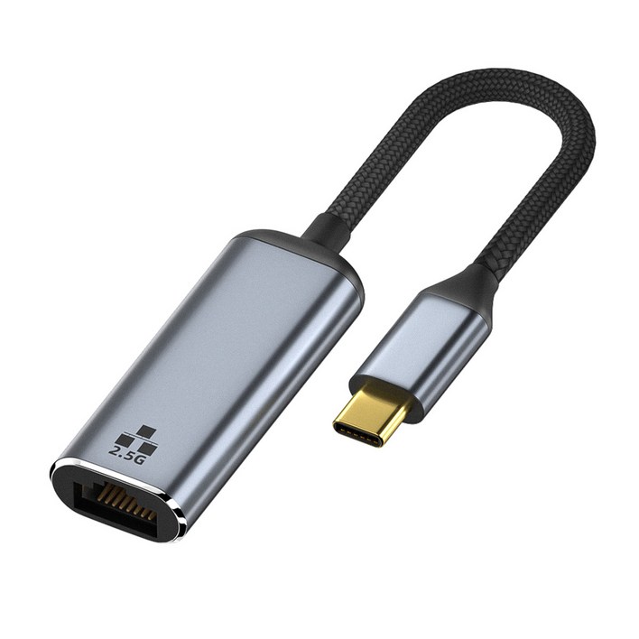 USB 타입 C 랜선 젠더 2.5G 유선랜 이더넷 TypeC 포트 아답터