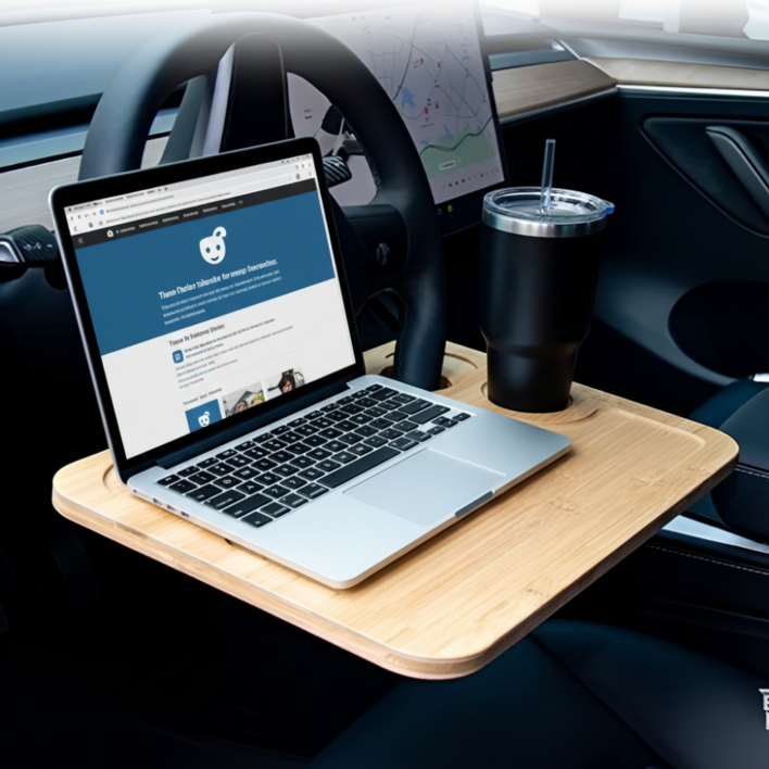 심바로 차량용 다용도 휴대용 테이블, 우드, 1개