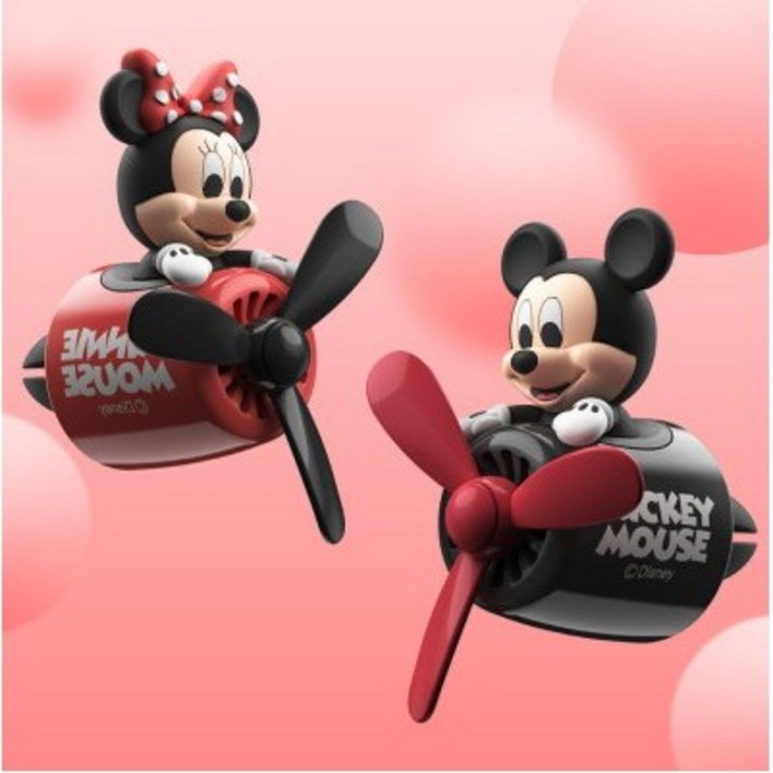 부리또 미키마우스 프로펠라 차량용 방향제 디퓨저 송풍구 석고방향제 차량악세서리리필4매