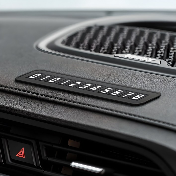 시크릿 논슬립 주차알림판, 블랙, 2개