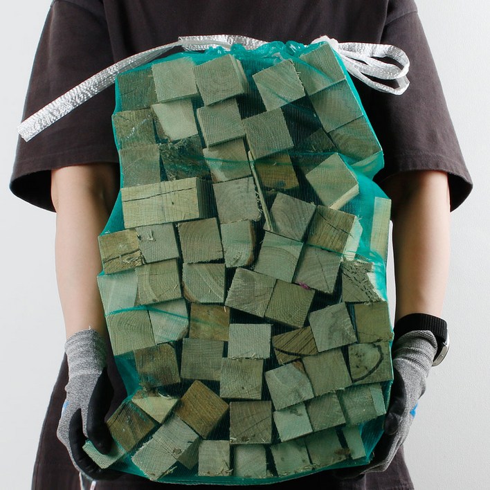 포스캠프 참나무 큐브장작 캠핑장작 불멍 미니화로 화목난로 바베큐장작