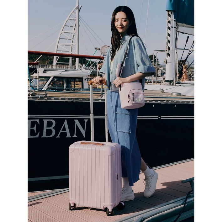 [빈폴ACC](BE41D4M00X)어웨이 캐리어 20인치 - 핑크