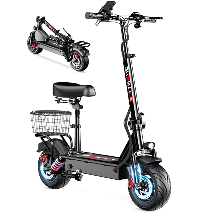 웨이킥 앉아타는 고성능 전동킥보드 48V 전기 접이식 성인 대리운전 배달 킥보드 스쿠터, 블랙, 240km/48V, 1개