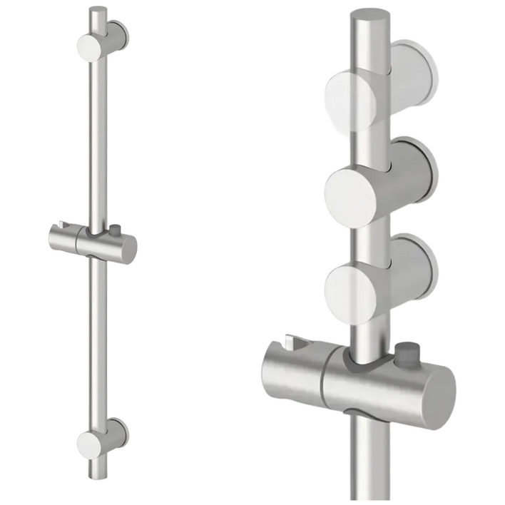 무타공 샤워바 슬라이드바 304 스테인리스 높이조절 기존 타공 사용 가능, 실버