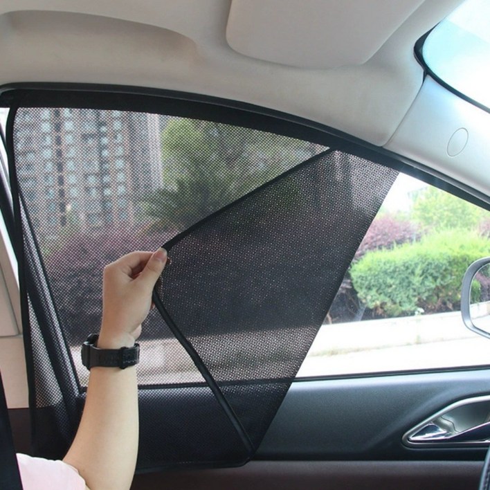 모니라 자동차 자석 창문 햇빛 가리개 매쉬 마그넷, 1개, 블랙