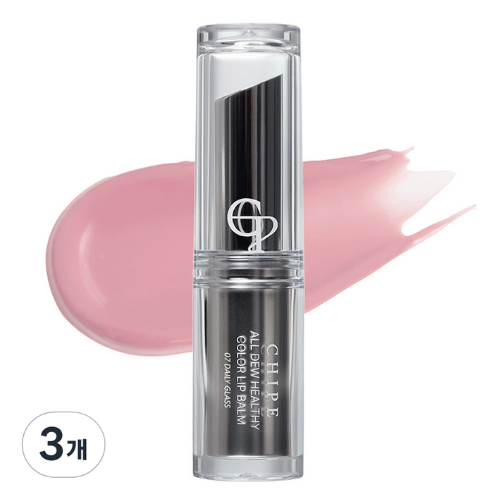 치페 올 듀 헬시 컬러 립 밤, 07호 데일리 글래스, 3개